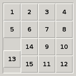 Sliding block puzzle