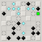 Gem-collecting puzzle