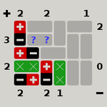 Magnet-placing puzzle