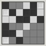 Black and white grid puzzle